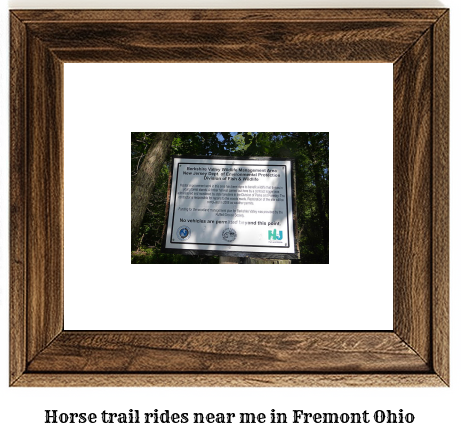 horse trail rides near me in Fremont, Ohio